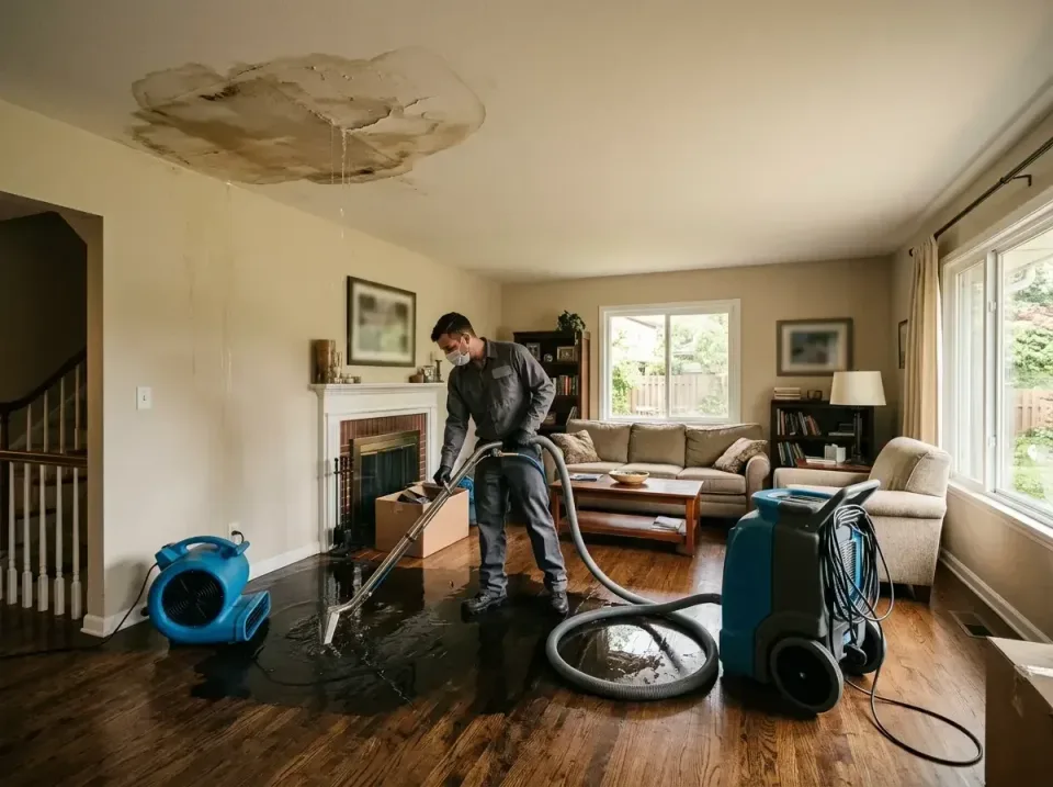 attic-pipe-burst-ceiling-drip-008 — frequently asked questions, Water Damage Restoration & Carpet Care in Manchester, TN